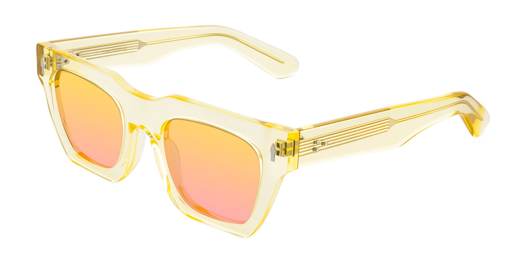 Angle of Padulla in Champagne with Yellow / Pink Gradient Lenses