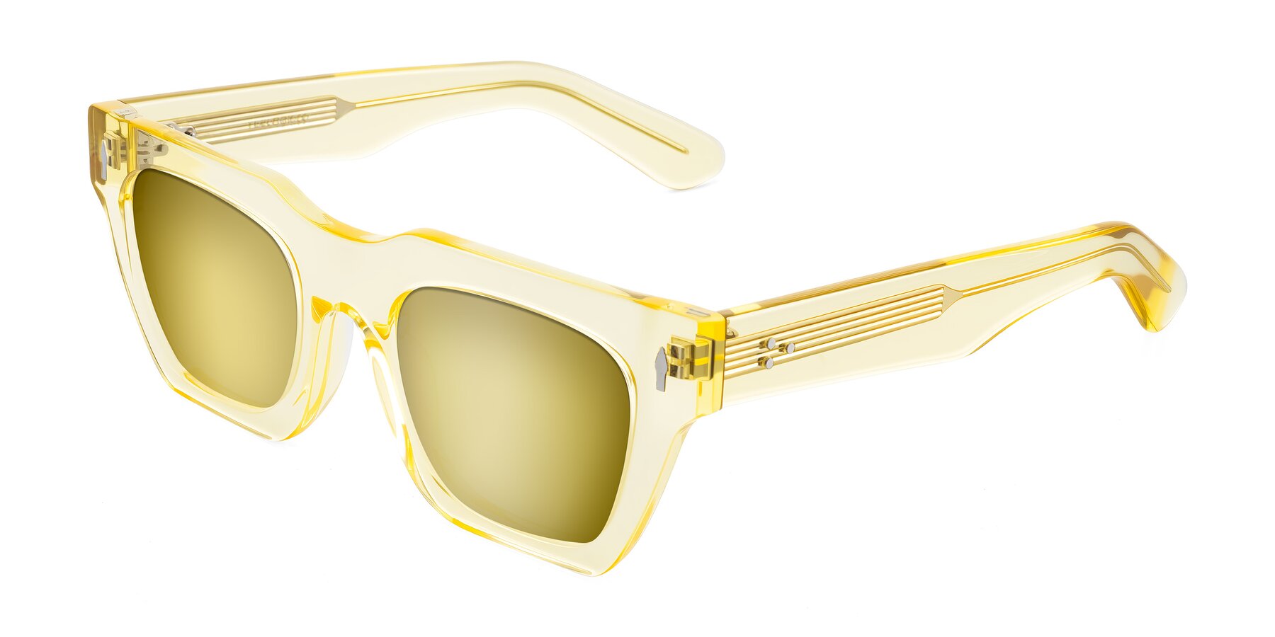 Angle of Padulla in Champagne with Gold Mirrored Lenses