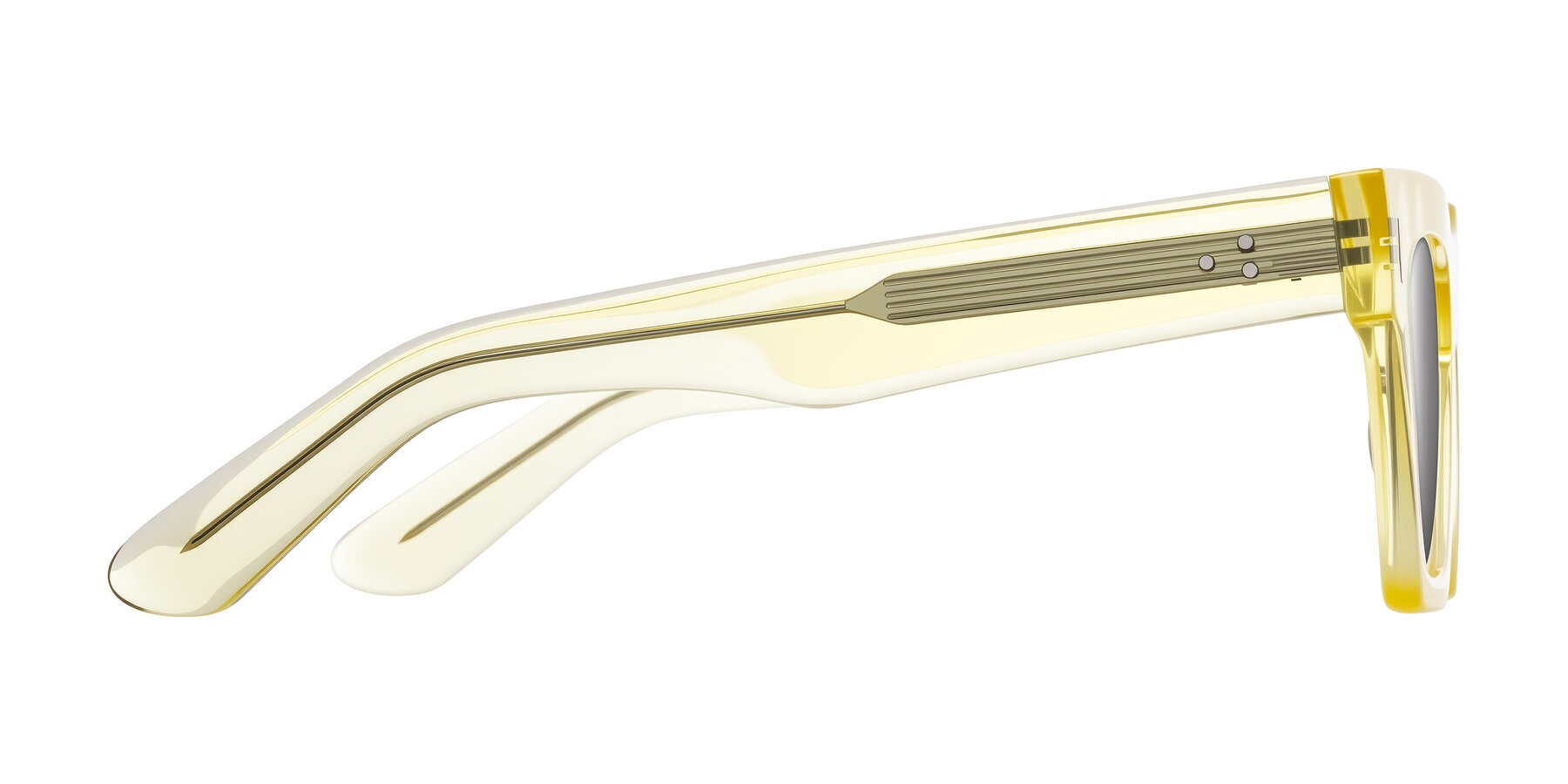 Side of Padulla in Champagne with Silver Mirrored Lenses