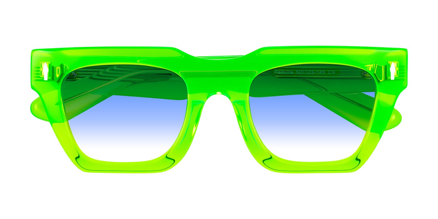 Padulla - Neon Green Gradient Sunglasses