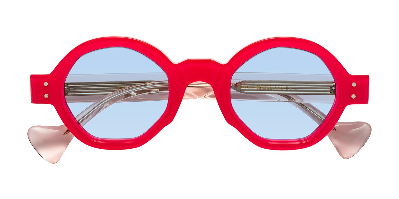 Tzivara - Neon Red Tinted Sunglasses