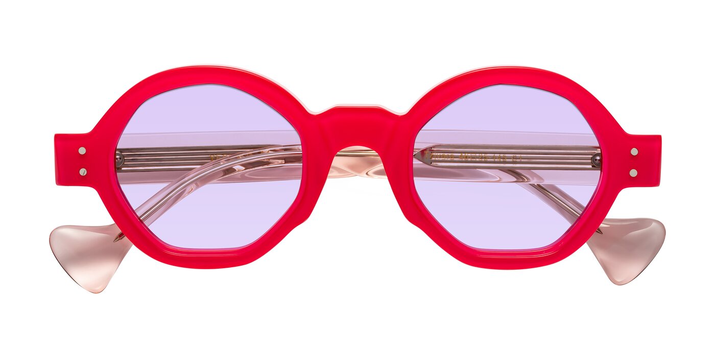 Tzivara - Neon Red Tinted Sunglasses