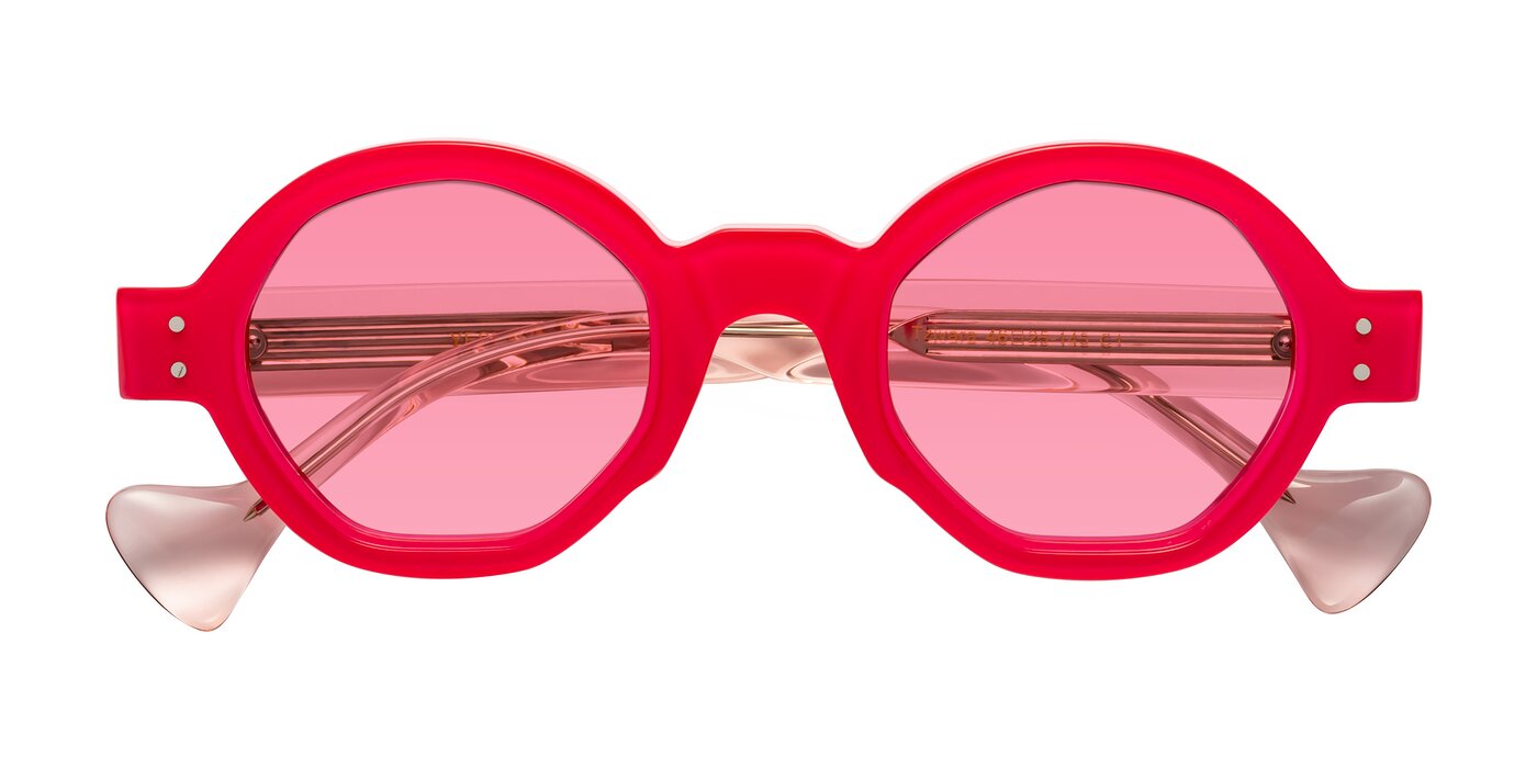Tzivara - Neon Red Tinted Sunglasses