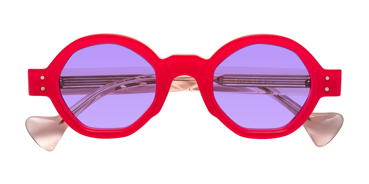 Tzivara - Neon Red Tinted Sunglasses