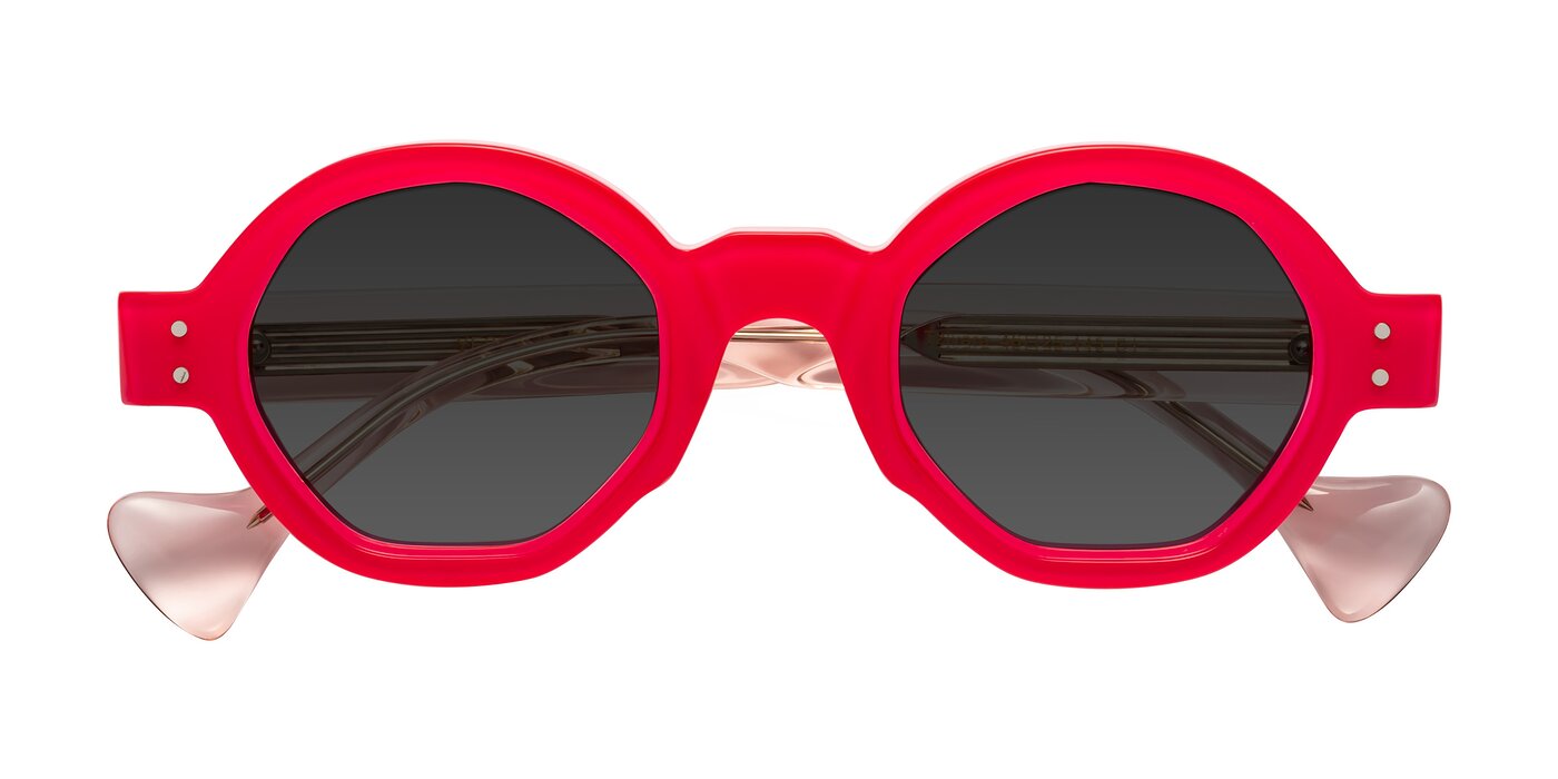 Tzivara - Neon Red Tinted Sunglasses