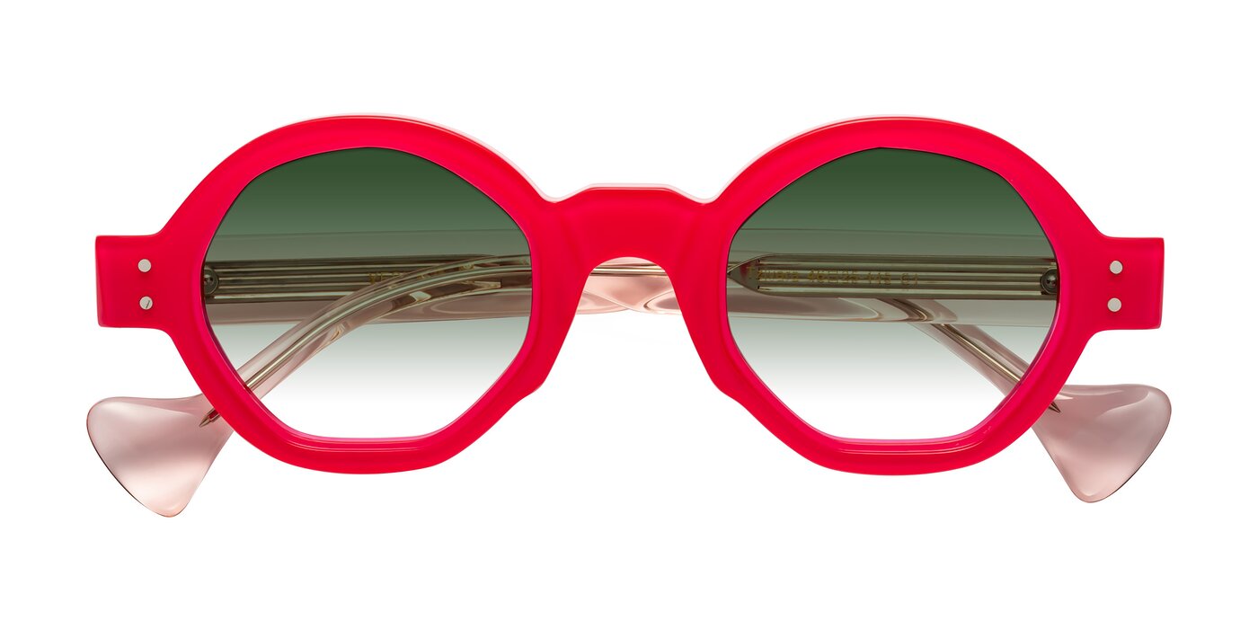 Tzivara - Neon Red Gradient Sunglasses