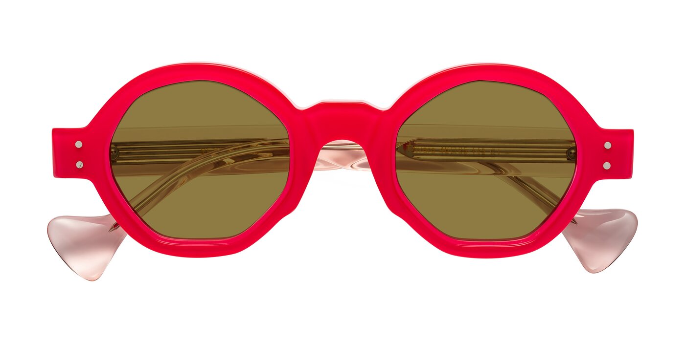 Tzivara - Neon Red Polarized Sunglasses