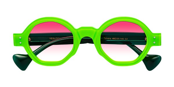 Front of Tzivara in Neon Green