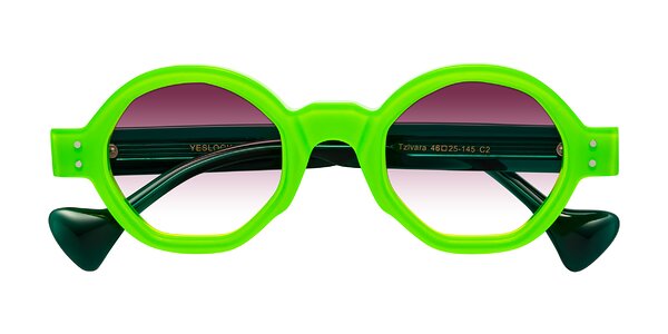 Front of Tzivara in Neon Green
