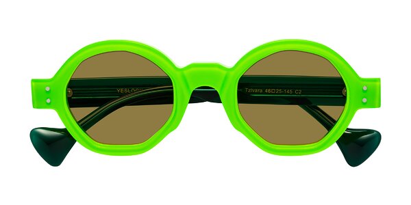 Front of Tzivara in Neon Green