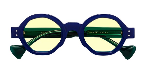 Front of Tzivara in Neon Blue