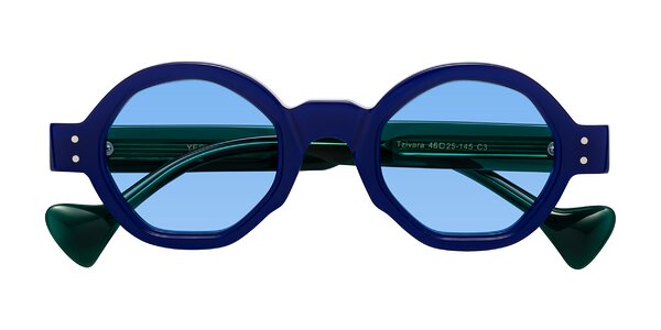 Front of Tzivara in Neon Blue
