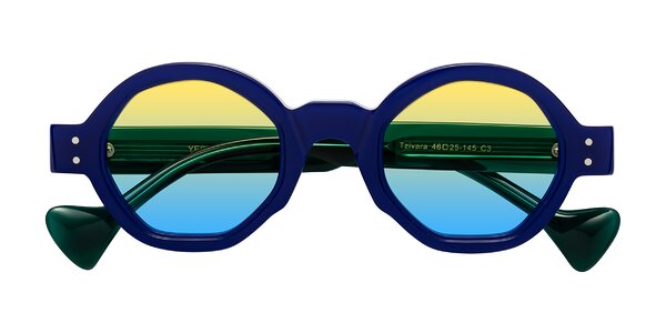 Front of Tzivara in Neon Blue