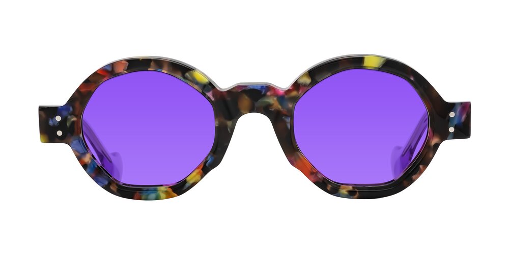 Tzivara - Colorful Floral Tinted Sunglasses
