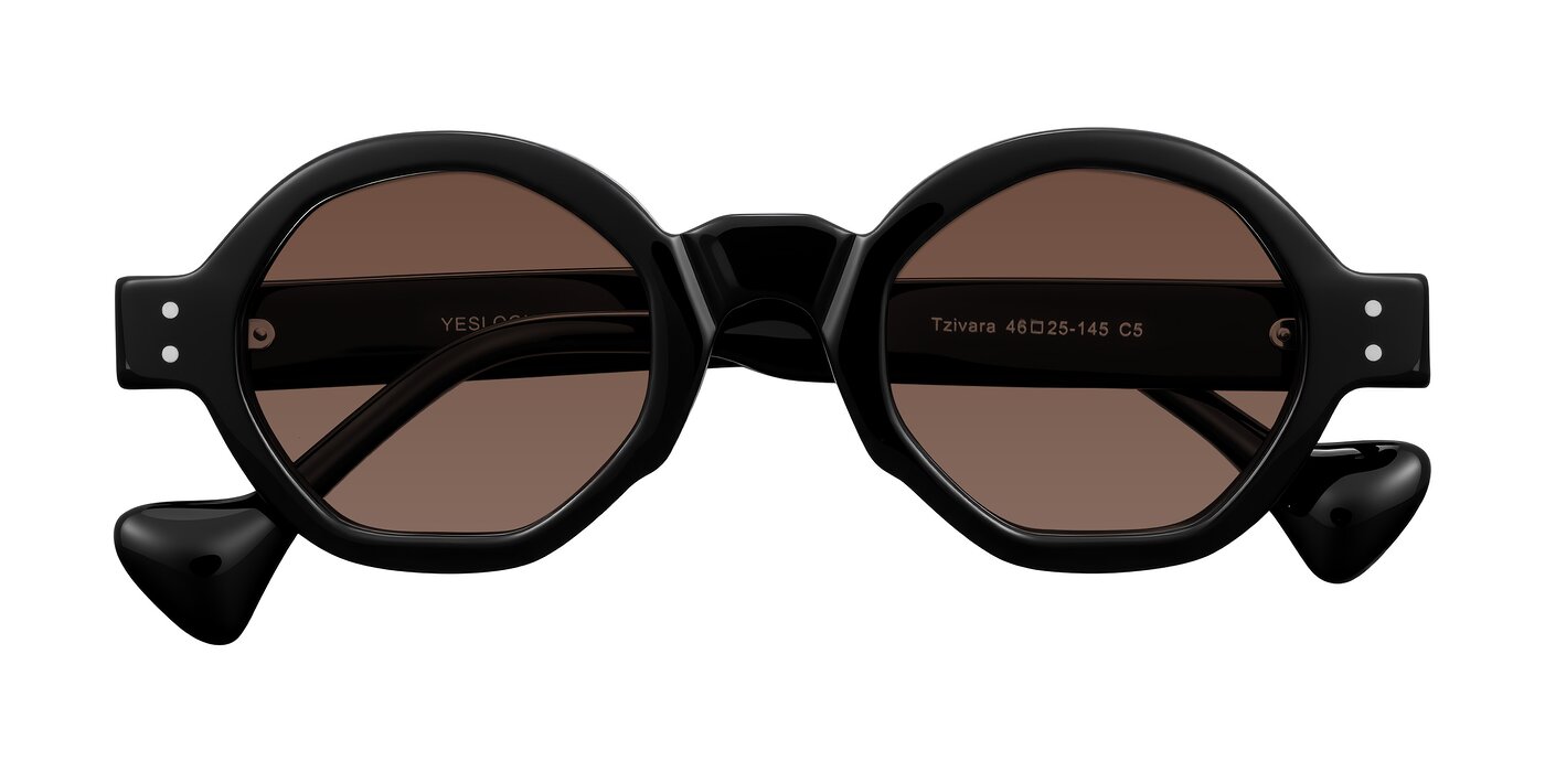 Tzivara - Black Tinted Sunglasses