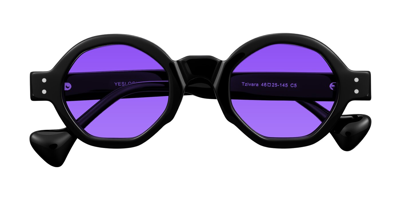 Tzivara - Black Tinted Sunglasses