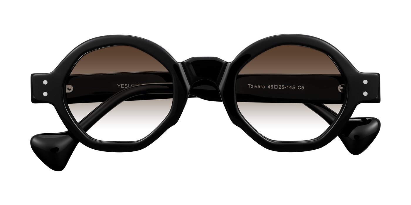 Tzivara - Black Gradient Sunglasses
