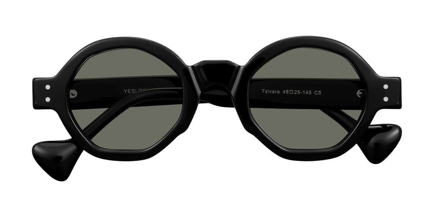 Tzivara - Black Polarized Sunglasses