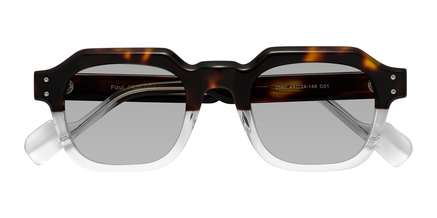 Fizul - Tortoise / Clear Tinted Sunglasses