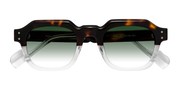 Front of Fizul in Tortoise / Clear