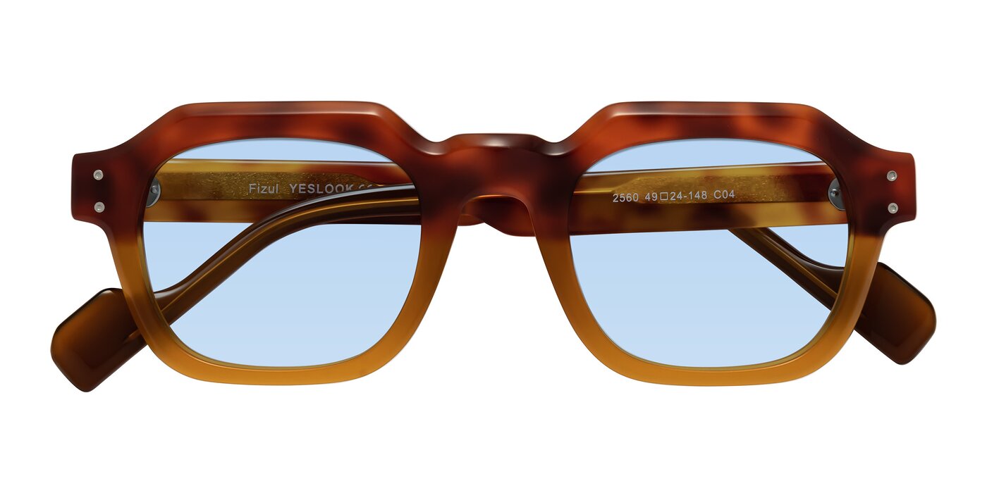 Fizul - Tortoise/ Pumpkin Tinted Sunglasses