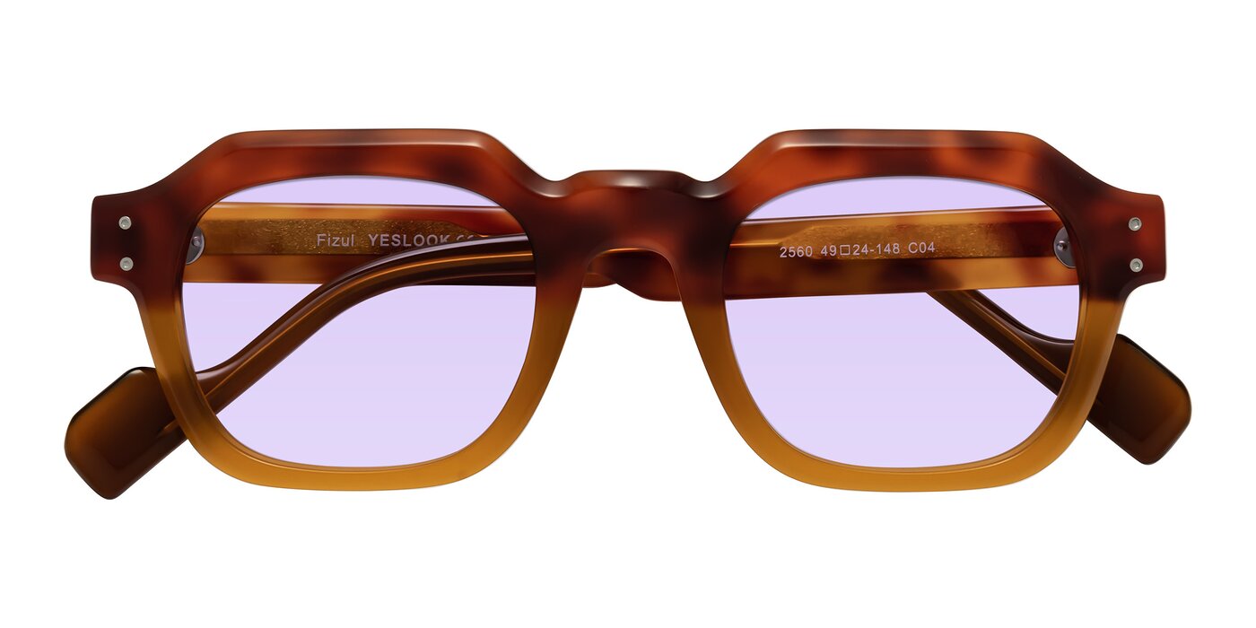 Fizul - Tortoise/ Pumpkin Tinted Sunglasses