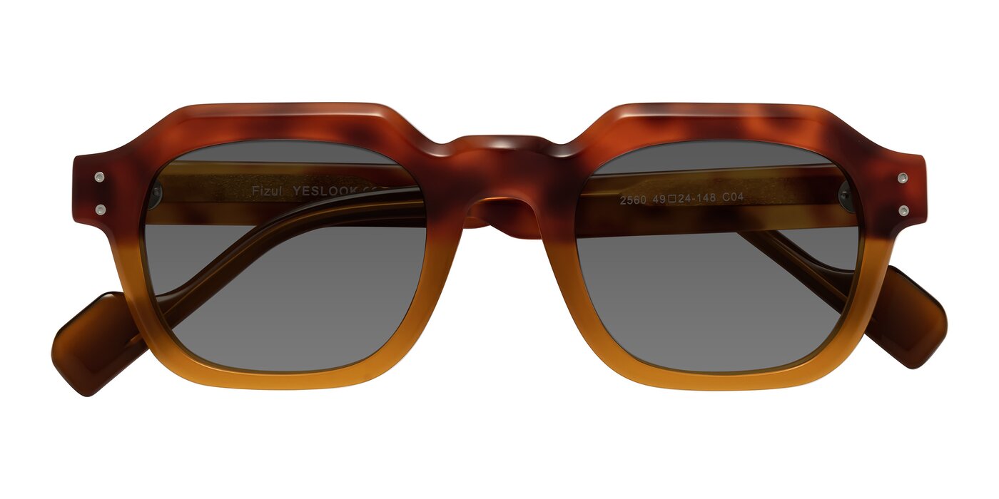 Fizul - Tortoise/ Pumpkin Tinted Sunglasses