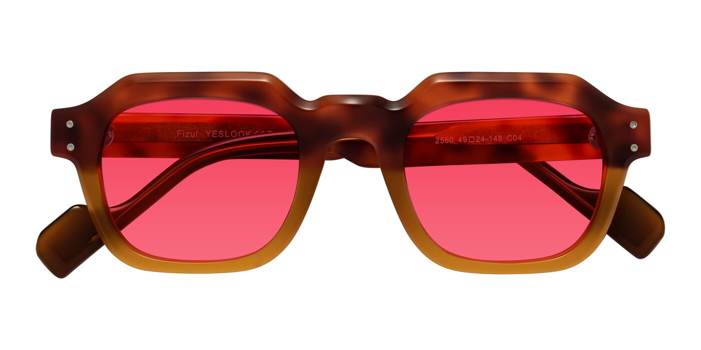 Fizul - Tortoise/Pumpkin Tinted Sunglasses