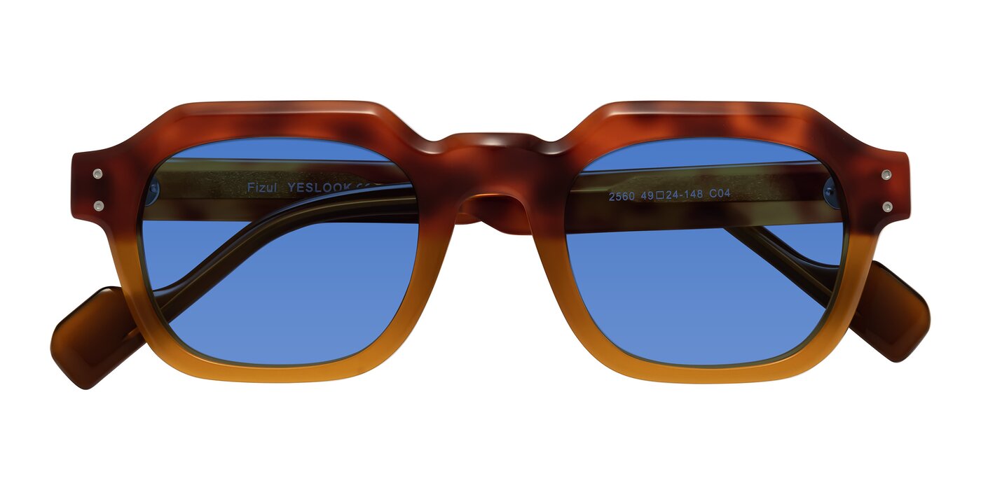 Fizul - Tortoise/ Pumpkin Tinted Sunglasses