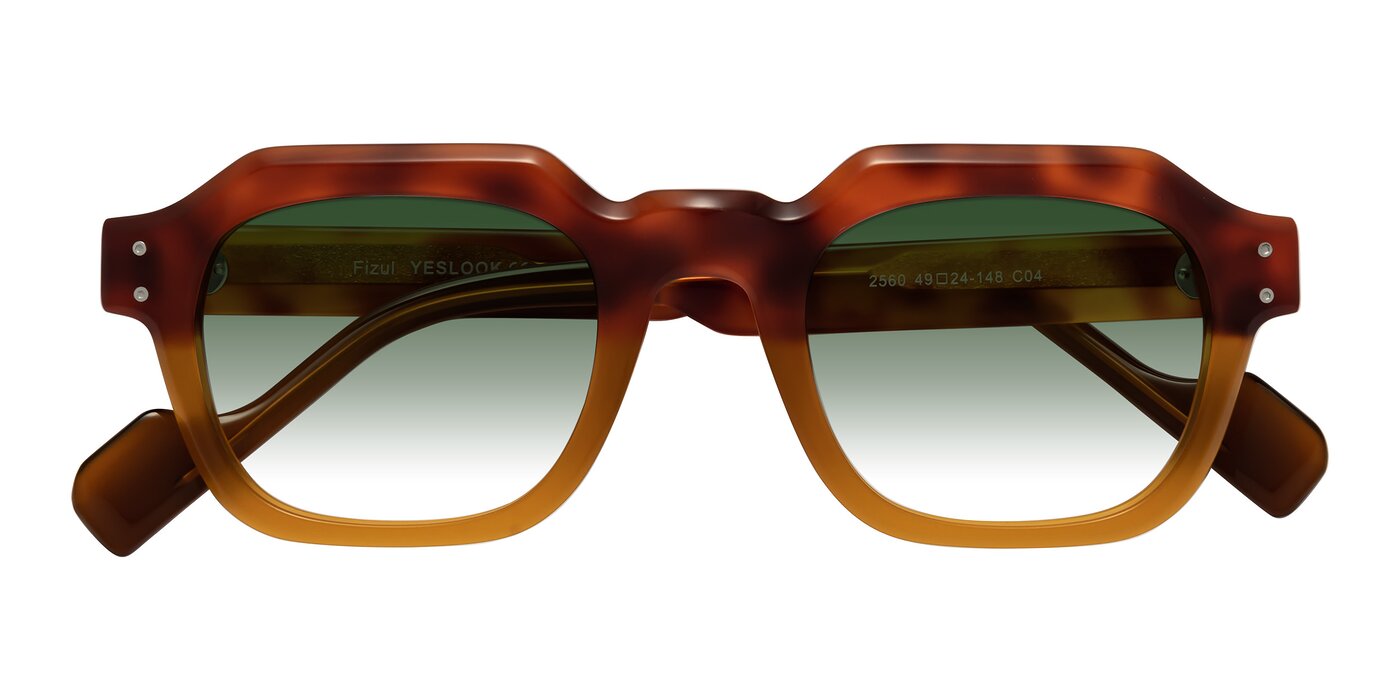 Fizul - Tortoise/Pumpkin Gradient Sunglasses