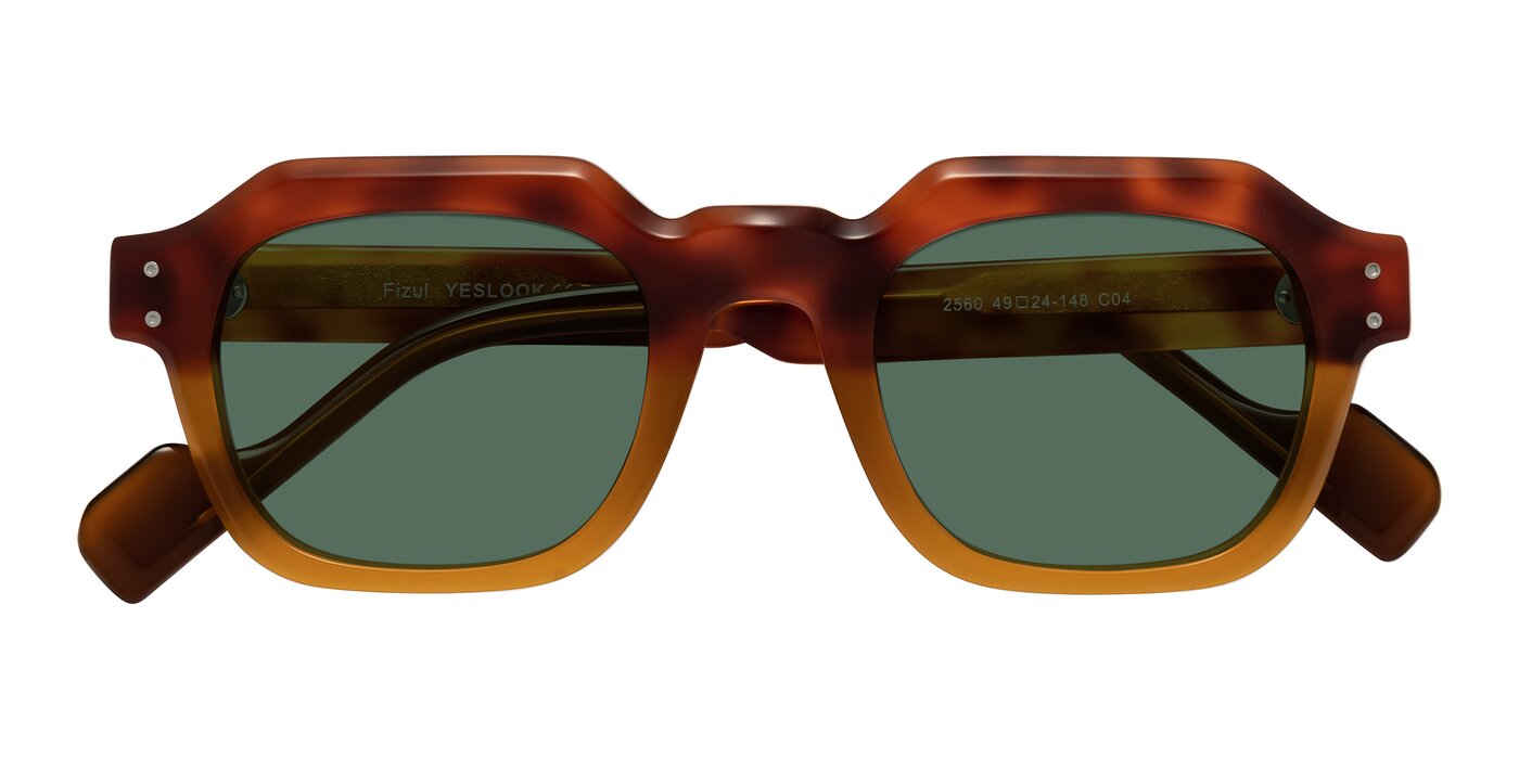 Fizul - Tortoise/ Pumpkin Polarized Sunglasses