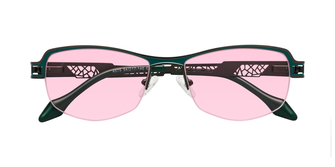 Tejeda - Gunmetal/Peacock Tinted Sunglasses