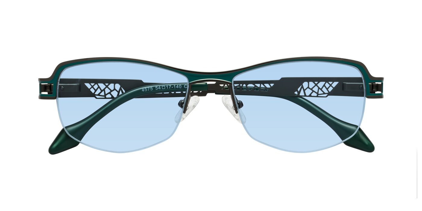 Tejeda - Gunmetal / Peacock Tinted Sunglasses