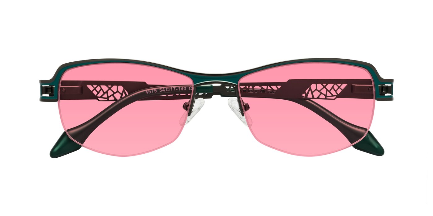 Tejeda - Gunmetal/Peacock Tinted Sunglasses