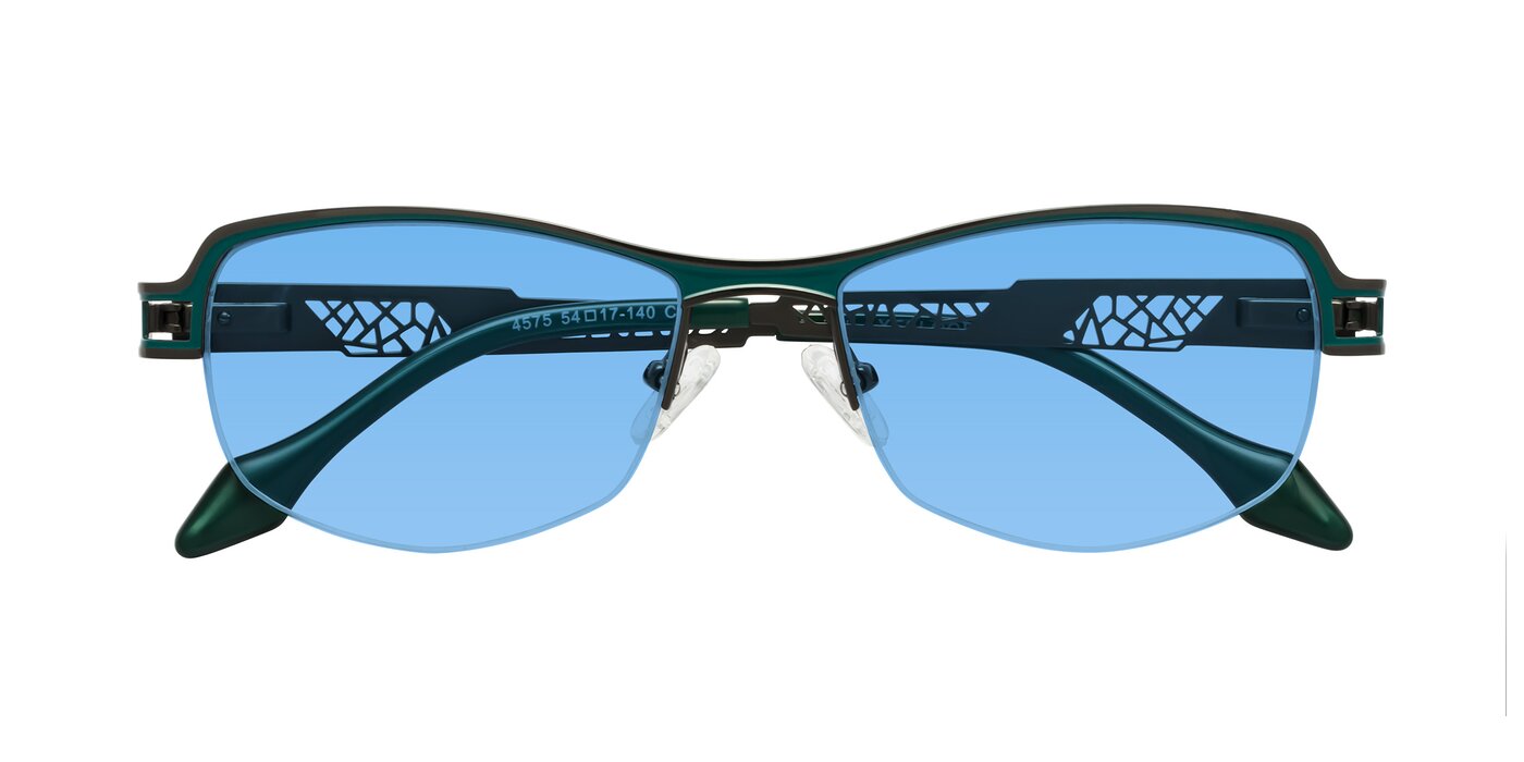 Tejeda - Gunmetal / Peacock Tinted Sunglasses