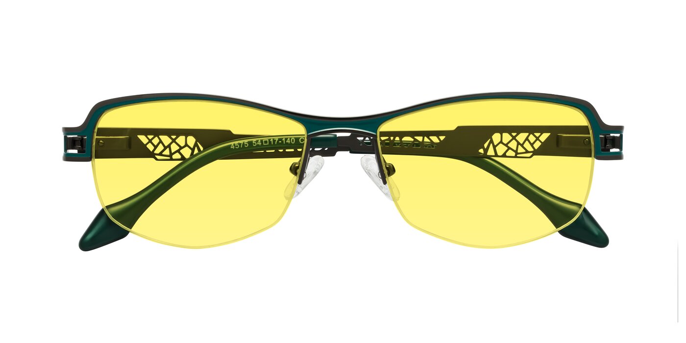 Tejeda - Gunmetal / Peacock Tinted Sunglasses
