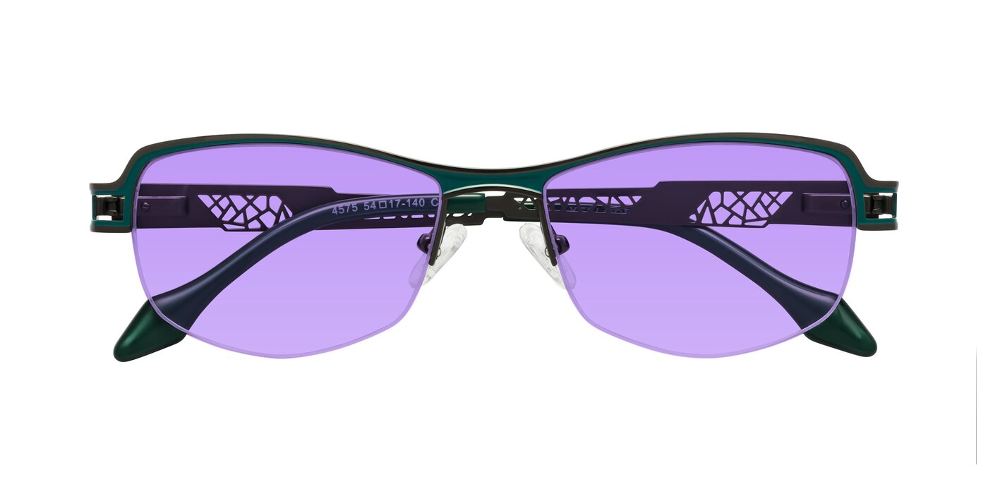 Tejeda - Gunmetal / Peacock Tinted Sunglasses