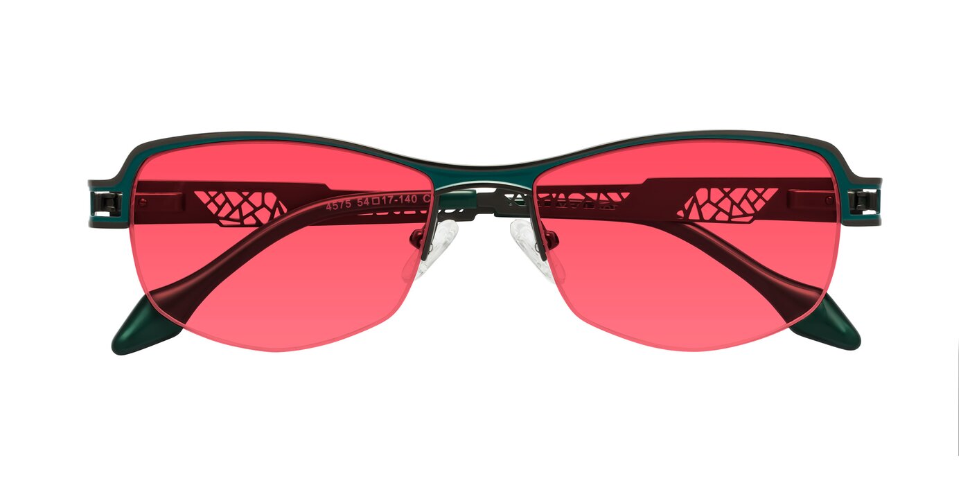 Tejeda - Gunmetal/Peacock Tinted Sunglasses