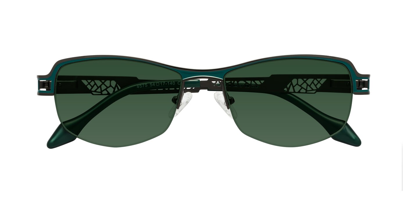 Tejeda - Gunmetal / Peacock Tinted Sunglasses