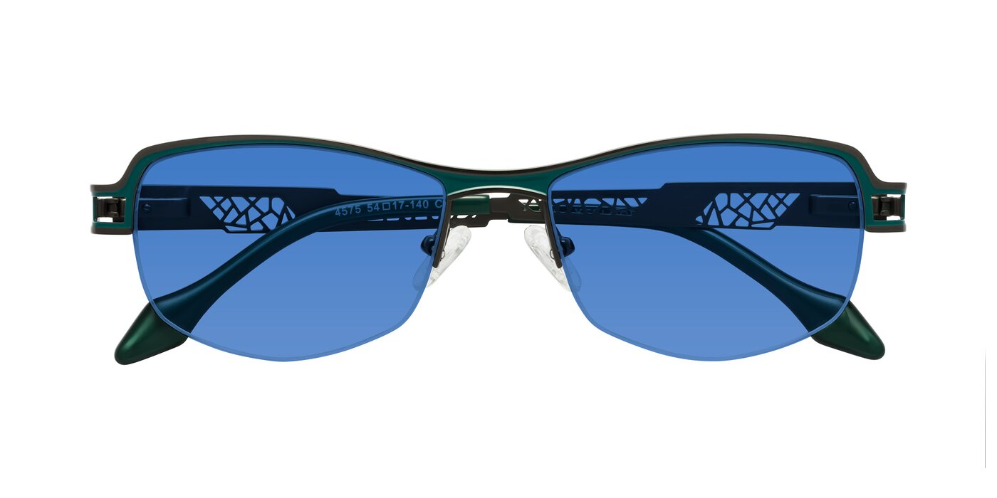 Tejeda - Gunmetal / Peacock Tinted Sunglasses