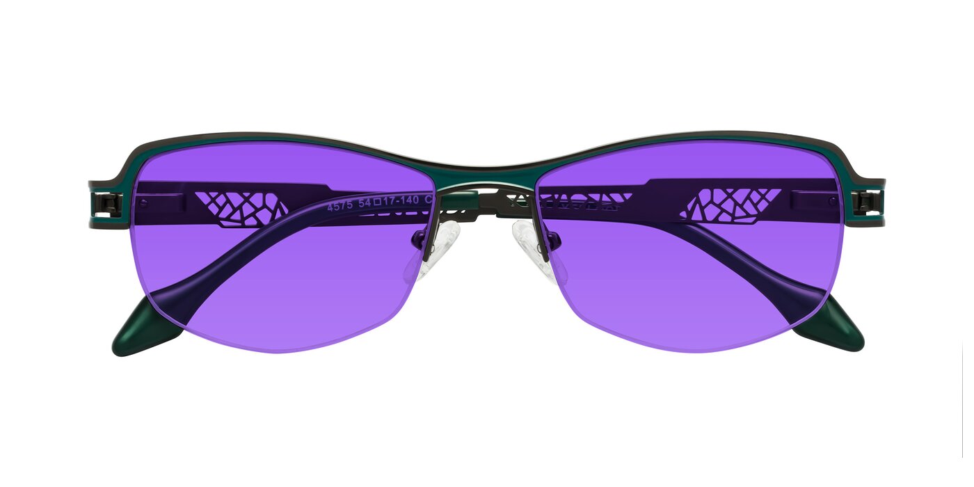 Tejeda - Gunmetal / Peacock Tinted Sunglasses