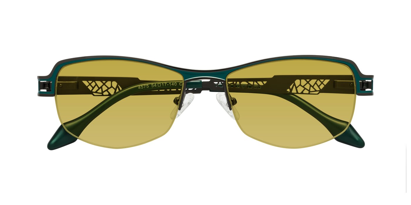 Tejeda - Gunmetal / Peacock Tinted Sunglasses
