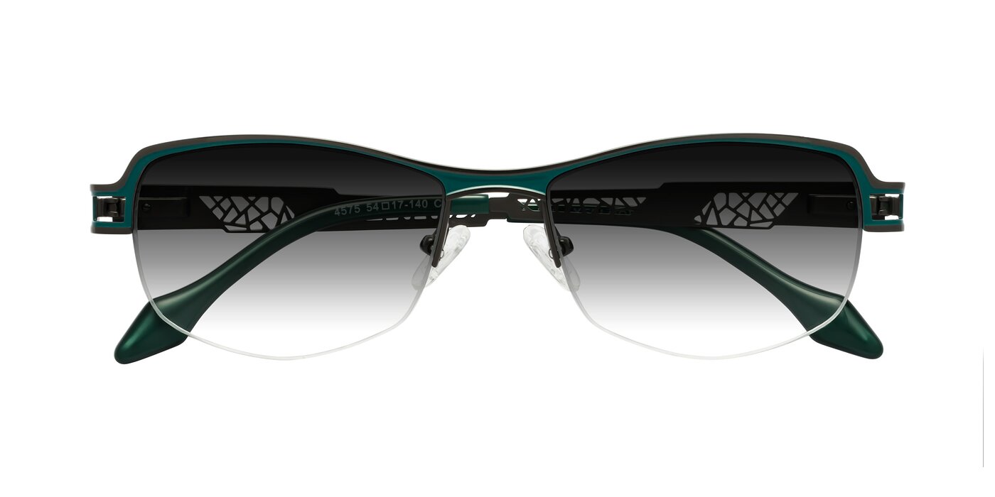 Tejeda - Gunmetal/Peacock Gradient Sunglasses