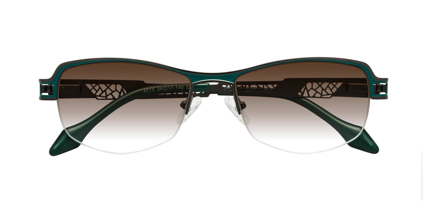 Tejeda - Gunmetal/Peacock Gradient Sunglasses