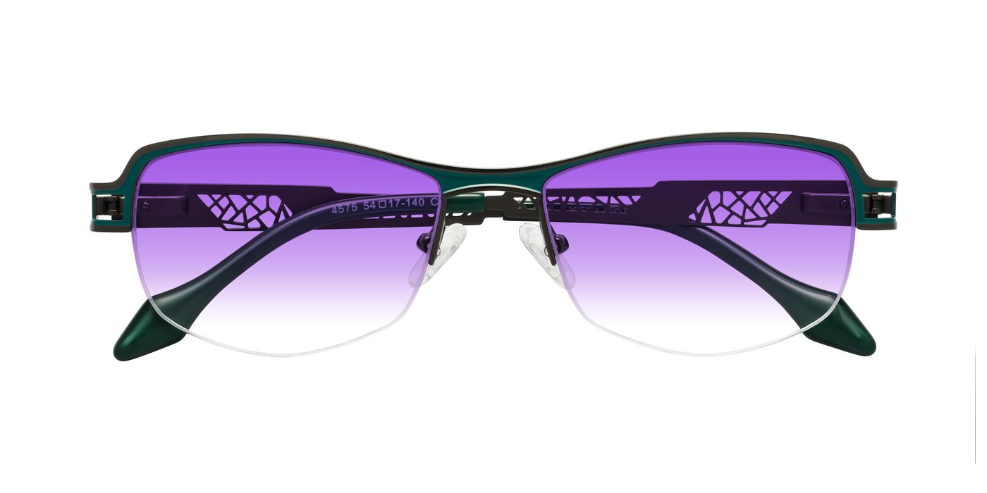 Tejeda - Gunmetal/Peacock Gradient Sunglasses