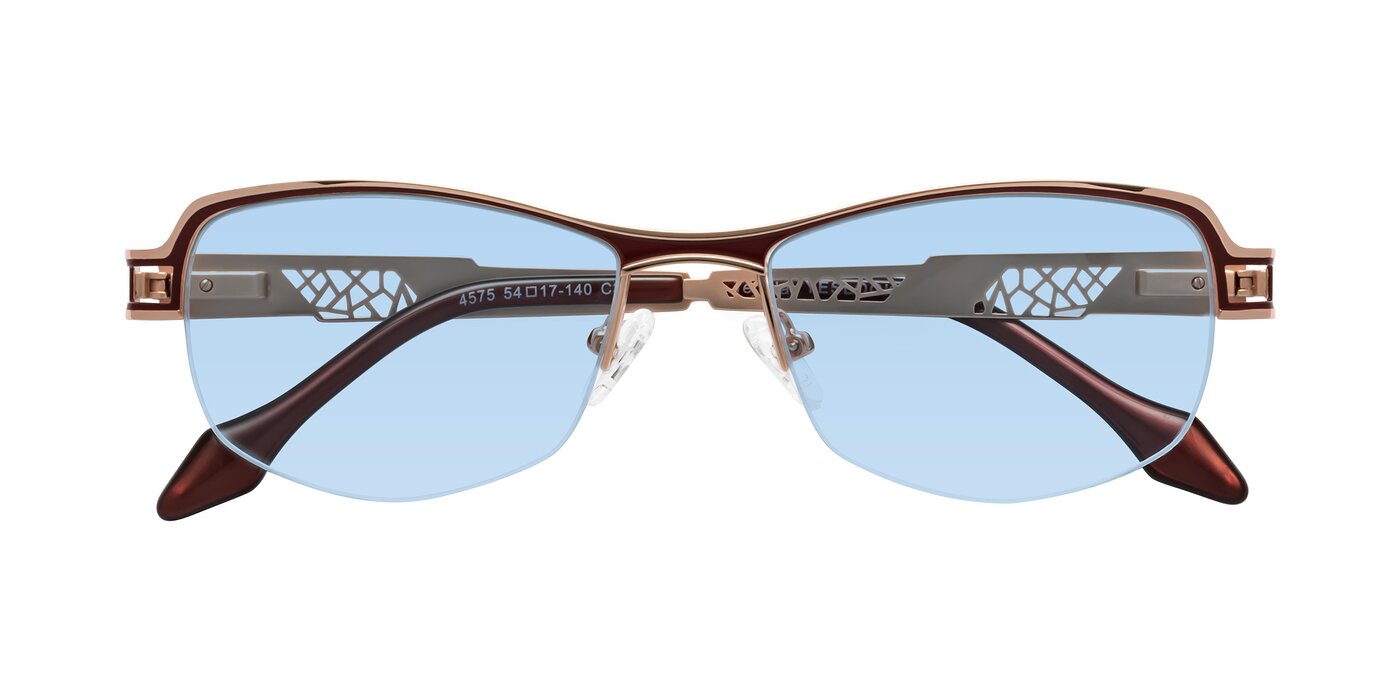 Tejeda - Rose Gold/Red Tinted Sunglasses