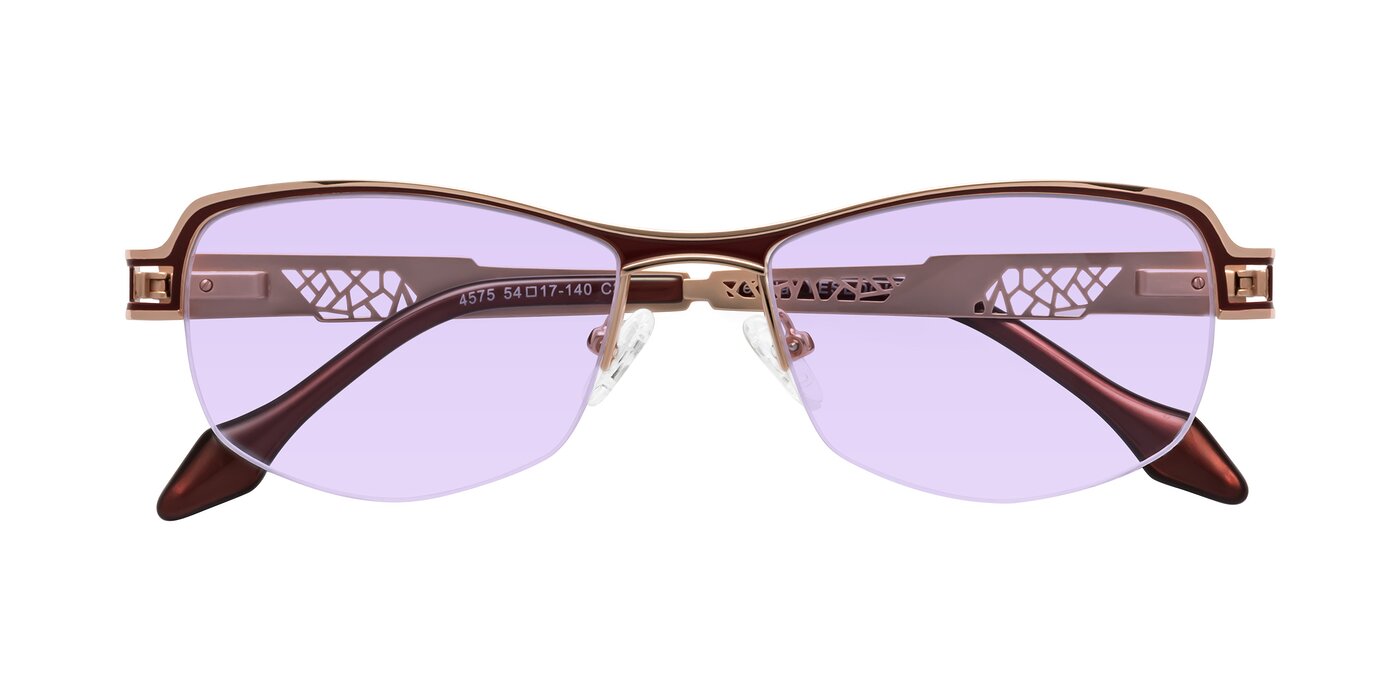 Tejeda - Rose Gold/Red Tinted Sunglasses