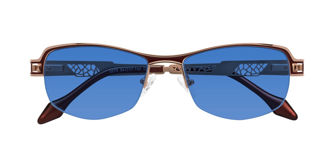 Tejeda - Rose Gold/Red Tinted Sunglasses