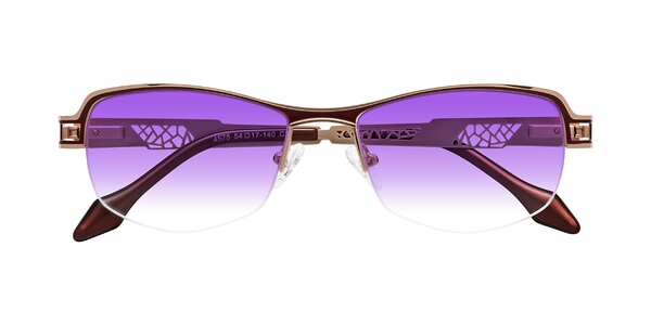 Front of Tejeda in Rose Gold / Red