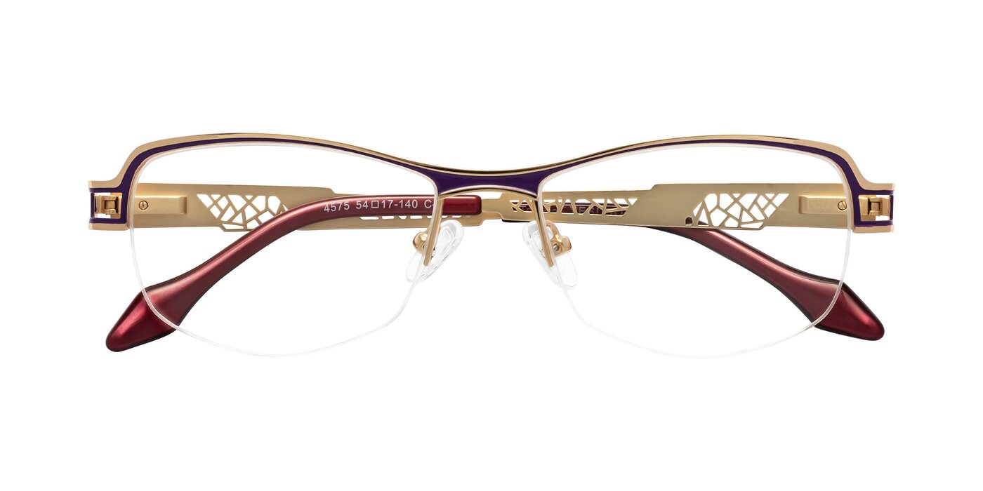 Tejeda - Gold/Purple Eyeglasses